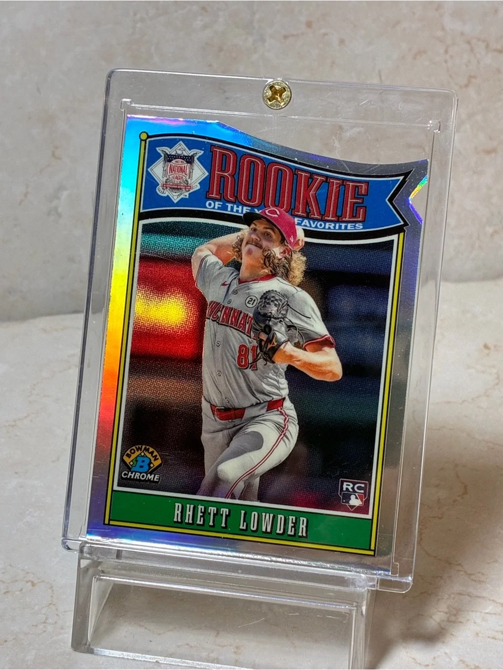 Rhett Lowder Rookie Die-cut Refractor